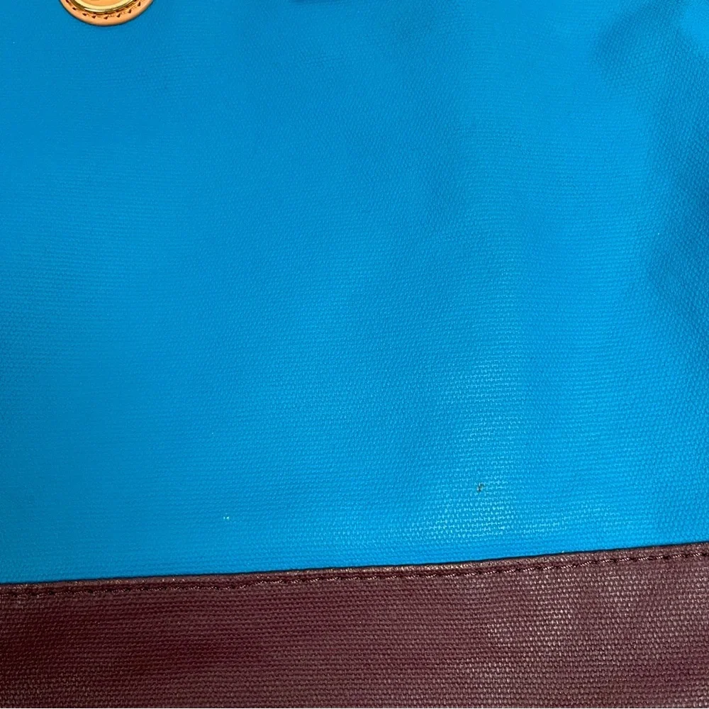 TORY BURCH Jaden Bag Coconut Canvas Leather Tote